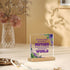 2D Flat Acrylic Sign with Wooden Stand For Mother